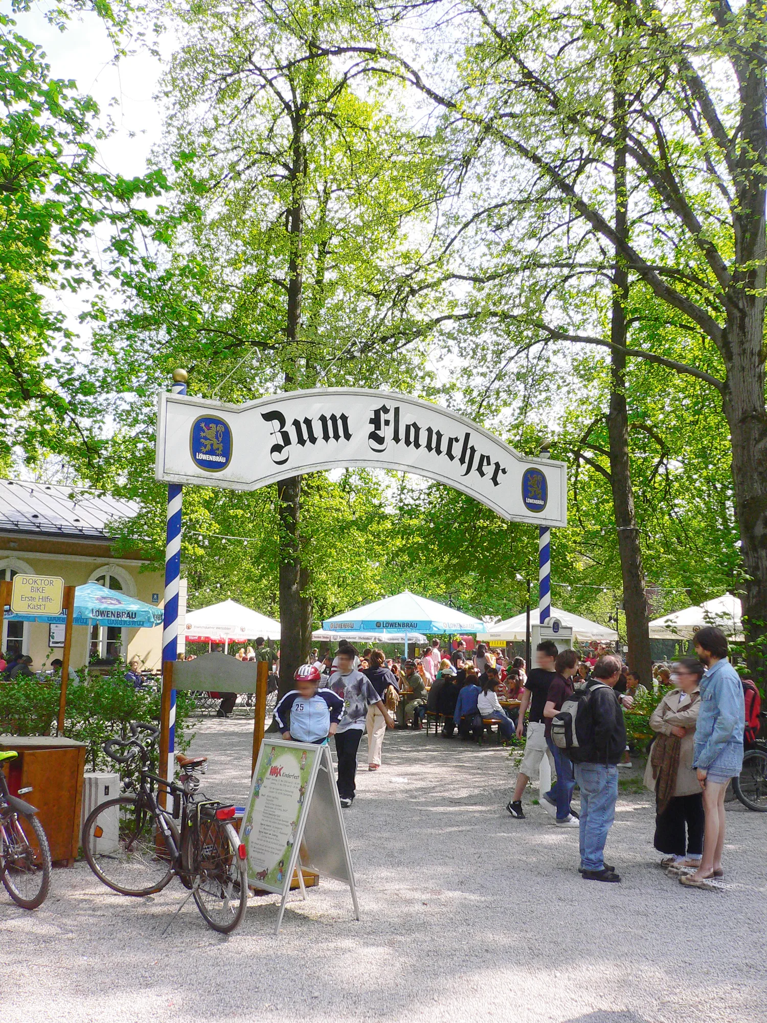 Biergarten Zum Flaucher an der Isar